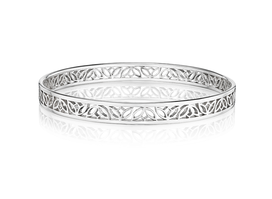 The Tulip Bangle in 18K Gold