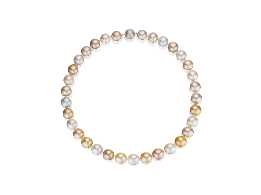 18" Multi-color South Sea Cultured Pearl Necklace