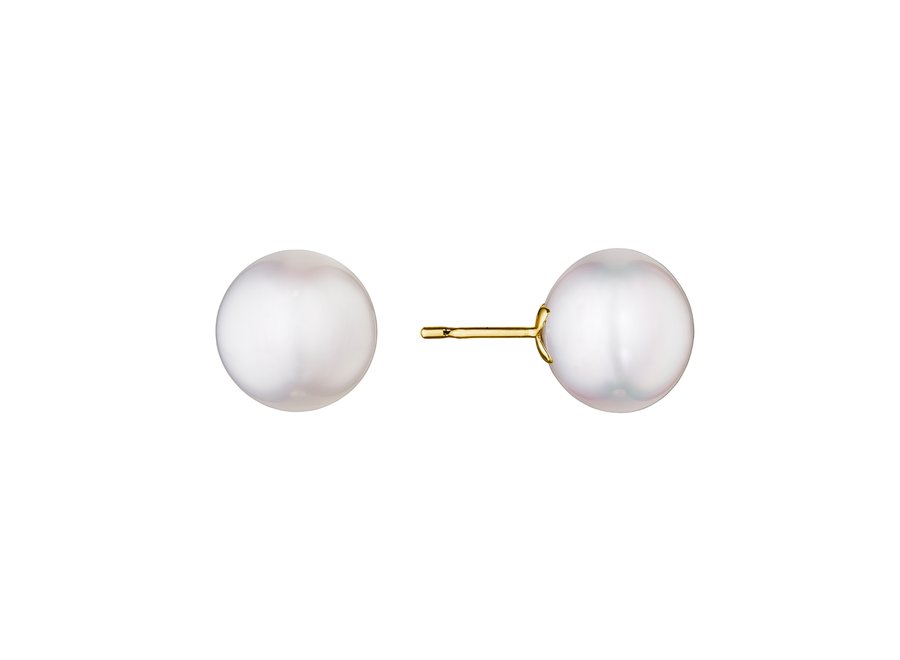 South Sea Cultured Pearl Button Stud Earrings