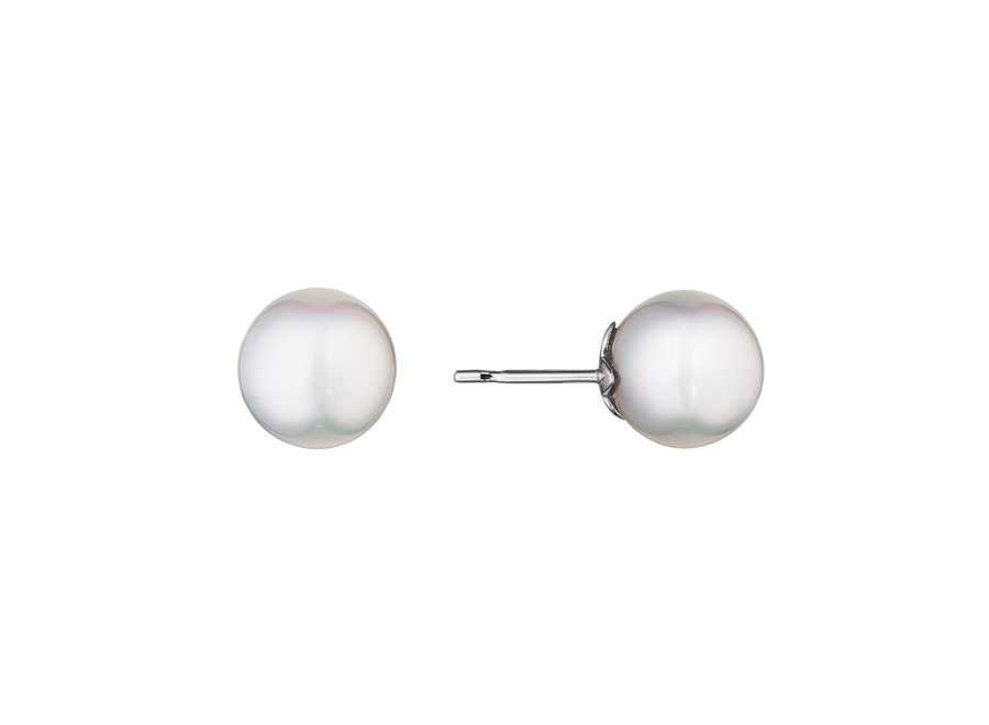 South Sea Cultured Pearl Button Stud Earrings